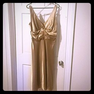 Gold cocktail dress